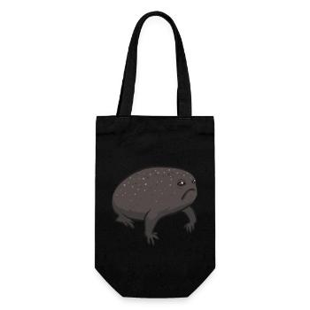 Grenouille noire de pluie Breviceps Fuscus Grenouille - Sac à bouteille - noir - Devant