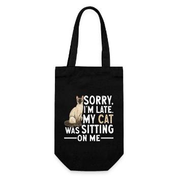 Siamese Cat Siamese Cat - Gift Bag for Bottles - black - Front