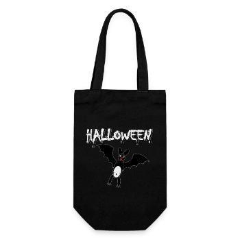 Halloween Bat - Gift Bag for Bottles - black - Front