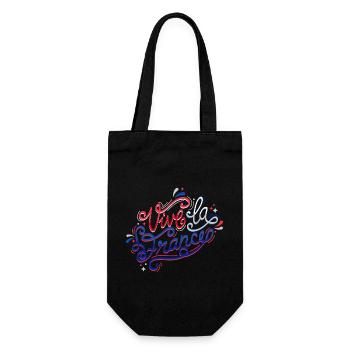 Vive la France - Sac à bouteille - noir - Devant
