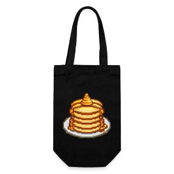 Icône de pixel de crêpe - Sac à bouteille - noir - Devant