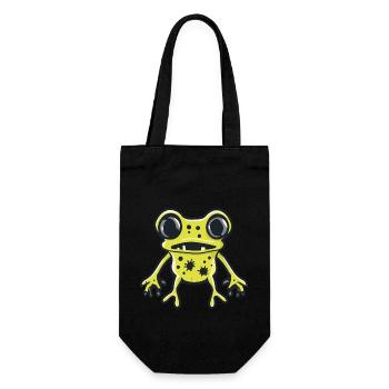 Frog Halloween Comic Funny - Gift Bag for Bottles - black - Front