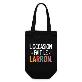 L'occasion fait le larron - Sac à bouteille - noir - Devant