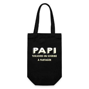 GRANDPA DAD GRANDPA HUMOR GRANDPA JOKE 15 - Gift Bag for Bottles - black - Front