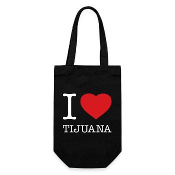 I LOVE TIJUANA - Geschenkbeutel für Flaschen - Schwarz - Vorne