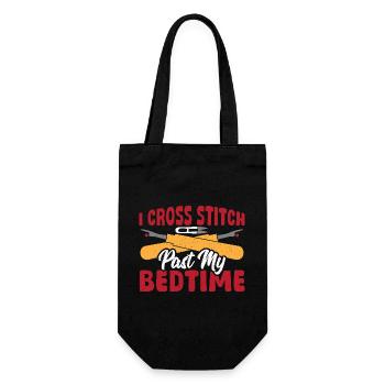 Cross Stitch After Bedtime Cross Stitch - Gift Bag for Bottles - black - Front