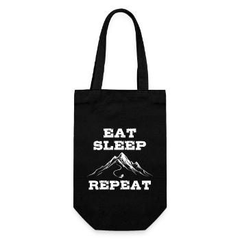 Eat Sleep Ski Repeat - Ski - Ski - Gift Bag for Bottles - black - Front