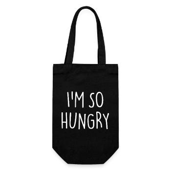 J’AI TELLEMENT FAIM Foodie - Sac à bouteille - noir - Devant