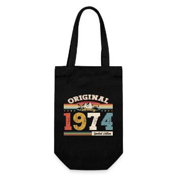 51ème anniversaire cadeau mari Original février 1974 - Sac à bouteille - noir - Devant