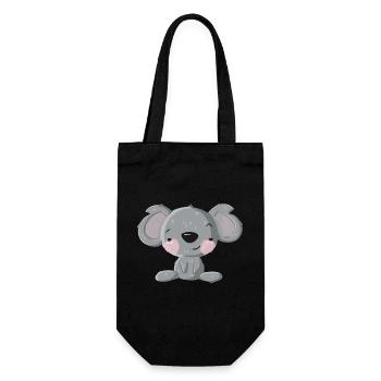Flirt Koala - Geschenkbeutel für Flaschen - Schwarz - Vorne