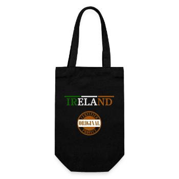 Flag of Ireland, Irish Pride - Gift Bag for Bottles - black - Front