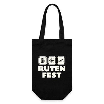 Rutenfest Ravensburg Coat of Arms Symbols - Gift Bag for Bottles - black - Front