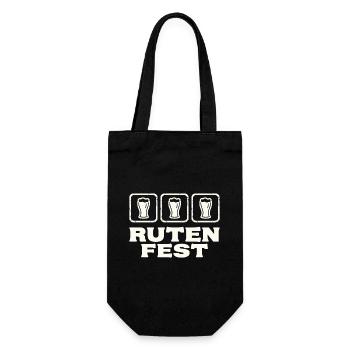 Rutenfest Ravensburg Bier Symbole - Geschenkbeutel für Flaschen - Schwarz - Vorne