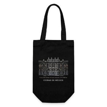 Mexico, Musée d’art, Dessin à la main - Sac à bouteille - noir - Devant