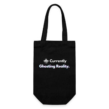 Aktuell Ghosting Reality Shirt - Geschenkbeutel für Flaschen - Schwarz - Vorne