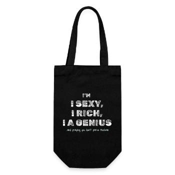 Boolean Joke – Funny Dev Tee - Gift Bag for Bottles - black - Front