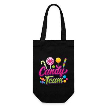 Candy Team Candy Candies - Gift Bag for Bottles - black - Front