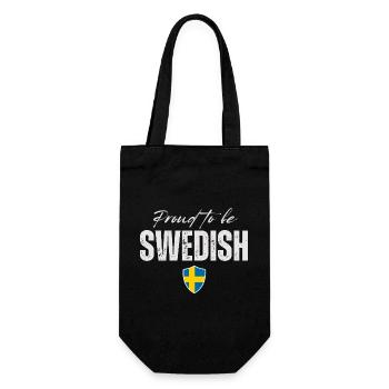 Fier Suédois, fabriqué en Suède - Sac à bouteille - noir - Devant