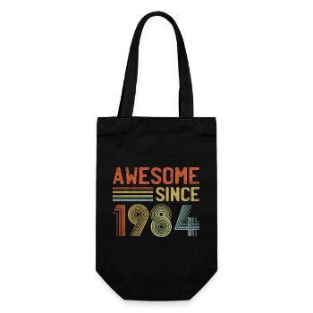 Conception de logo d’anniversaire d’année rétro - Sac à bouteille - noir - Devant
