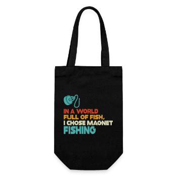 Neodymium Magnet Fishing Magnetic Fisher - Gift Bag for Bottles - black - Front