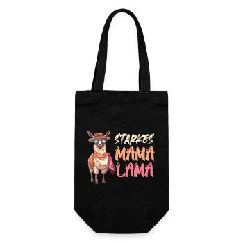 Future maman STRONG MOM LAMA Drôle - Sac à bouteille - noir - Devant