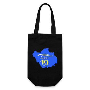 Aube 10 Carte Regionale Coeur - Sac à bouteille - noir - Devant