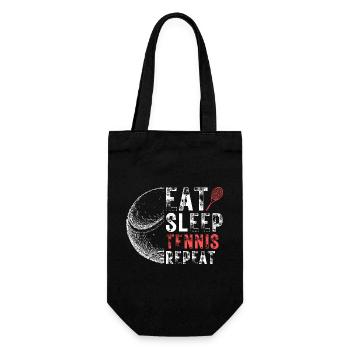 Manger dormir Tennis Répéter - Sac à bouteille - noir - Devant