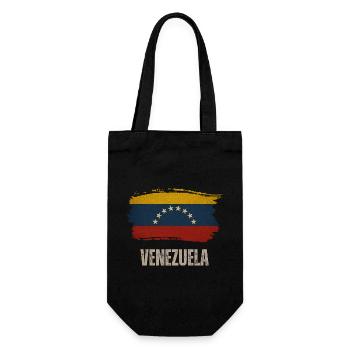 Drapeau du Venezuela, vintage Venezuela - Sac à bouteille - noir - Devant