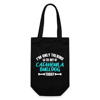 Catahoula Bulldog - Gift Bag for Bottles - black - Front