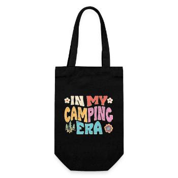 À l’époque du camping - Sac à bouteille - noir - Devant
