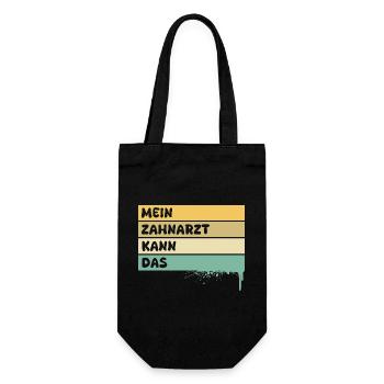 Gift for Dentist - Gift Bag for Bottles - black - Front