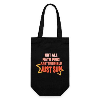 Dicton mathématique amusant Professeur de mathématiques - Sac à bouteille - noir - Devant