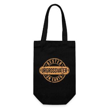 Bester Urgrossvater - Geschenkbeutel für Flaschen - Schwarz - Vorne