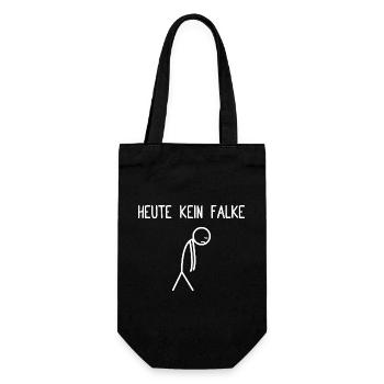 Heute kein Falke Falknerei Falkner - Geschenkbeutel für Flaschen - Schwarz - Vorne