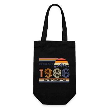 Fabulous 1986 – Limited Edition Design - Geschenkbeutel für Flaschen - Schwarz - Vorne