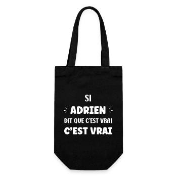 Adrien sagt, es stimmt - Geschenkbeutel für Flaschen - Schwarz - Vorne