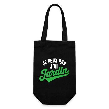 I Can't I Have Garden Humor Gardening Gardener - Gift Bag for Bottles - black - Front