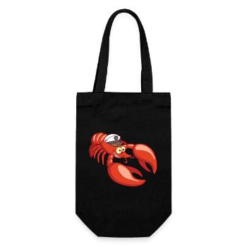 Captain Lobster - Geschenkbeutel für Flaschen - Schwarz - Vorne