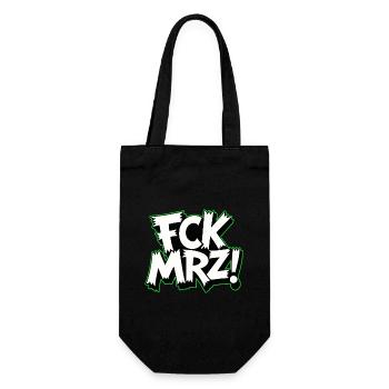 FCK MRZ Politischer Protest Slogan - Geschenkbeutel für Flaschen - Schwarz - Vorne