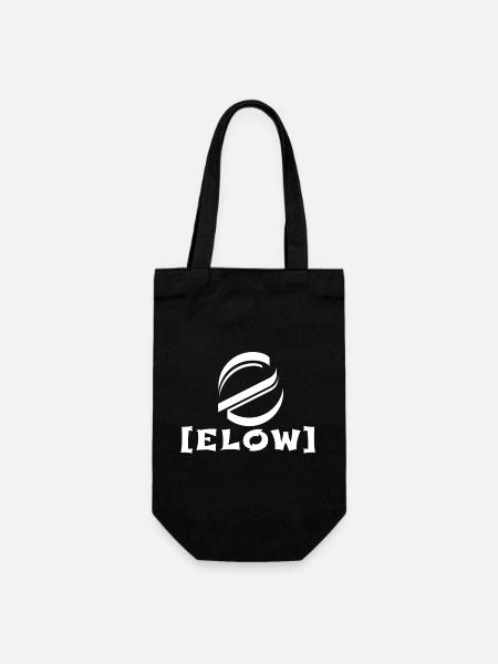 Logo avec lettrage - Sac à bouteille - noir
