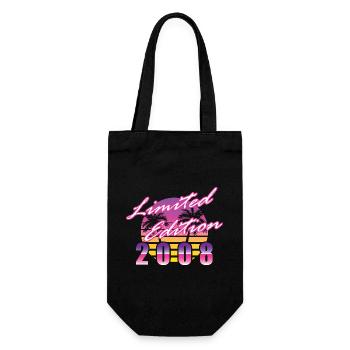 18th Birthday Limited Edition 2008 vintage - Gift Bag for Bottles - black - Front