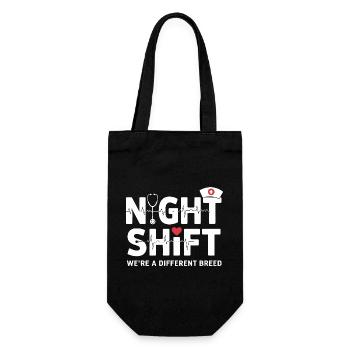 NachtSchicht Herzpfleger – Different Breed - Gift Bag for Bottles - black - Front