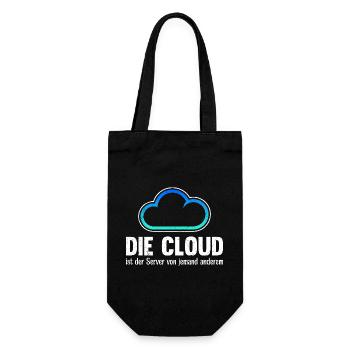 Codeur LE CLOUD EST LE SERVEUR DE QUELQU’UN D’AUTRE - Sac à bouteille - noir - Devant