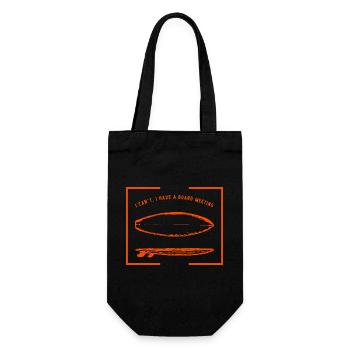 Surfing Board Meeting - Gift Bag for Bottles - black - Front