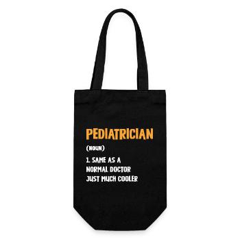 Pediatrician with extra style - Gift Bag for Bottles - black - Front
