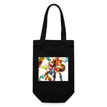 Lebendiger Tanz Regenbogenkonfetti - Geschenkbeutel für Flaschen - Schwarz - Vorne