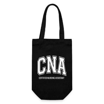 CNA-zertifizierte Pflegeassistentin - Geschenkbeutel für Flaschen - Schwarz - Vorne