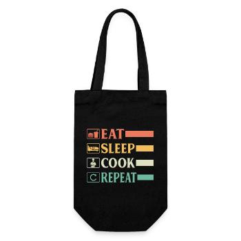 Chef Chef Drôle Chef Boulanger Chef Chef Manger Sommeil Chef Représentant - Sac à bouteille - noir - Devant