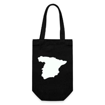 Spain Maps Silhouette Design - Gift Bag for Bottles - black - Front