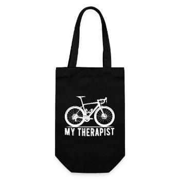 Mon thérapeute Cyclisme vélo Vélo Drôle - Sac à bouteille - noir - Devant